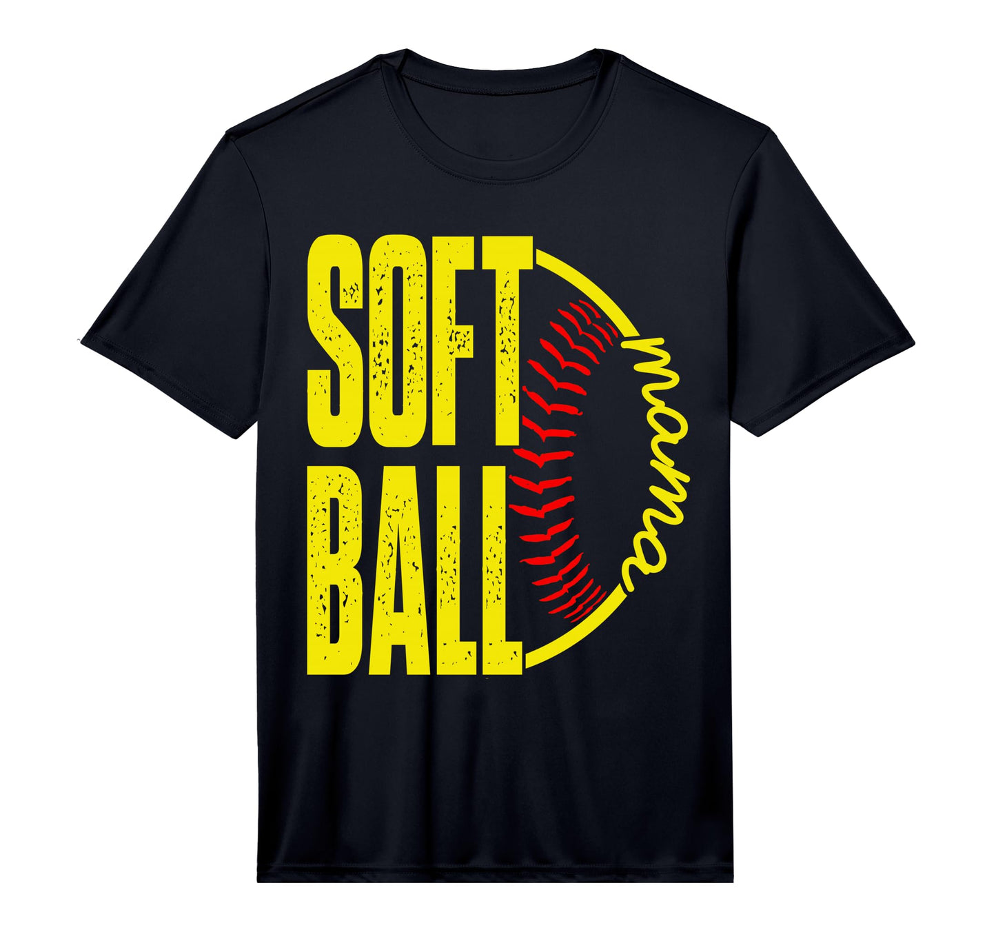 Mens Softball Mama Mothers Day Softball T-Shirt - Graphic Print for Adults - T-Shirt, Sweatshirt, Hoodie
