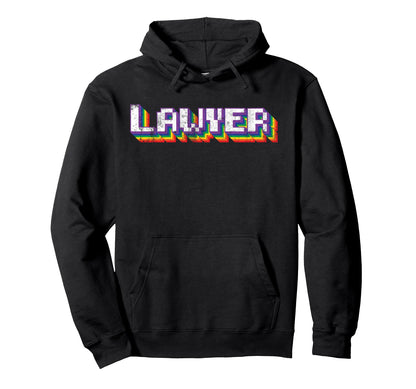 Pride Lawyer Rainbow Lgbtq Lawyer Pride Hoodie - Unique Graphic Men Women - T-Shirt, Sweatshirt, Hoodie