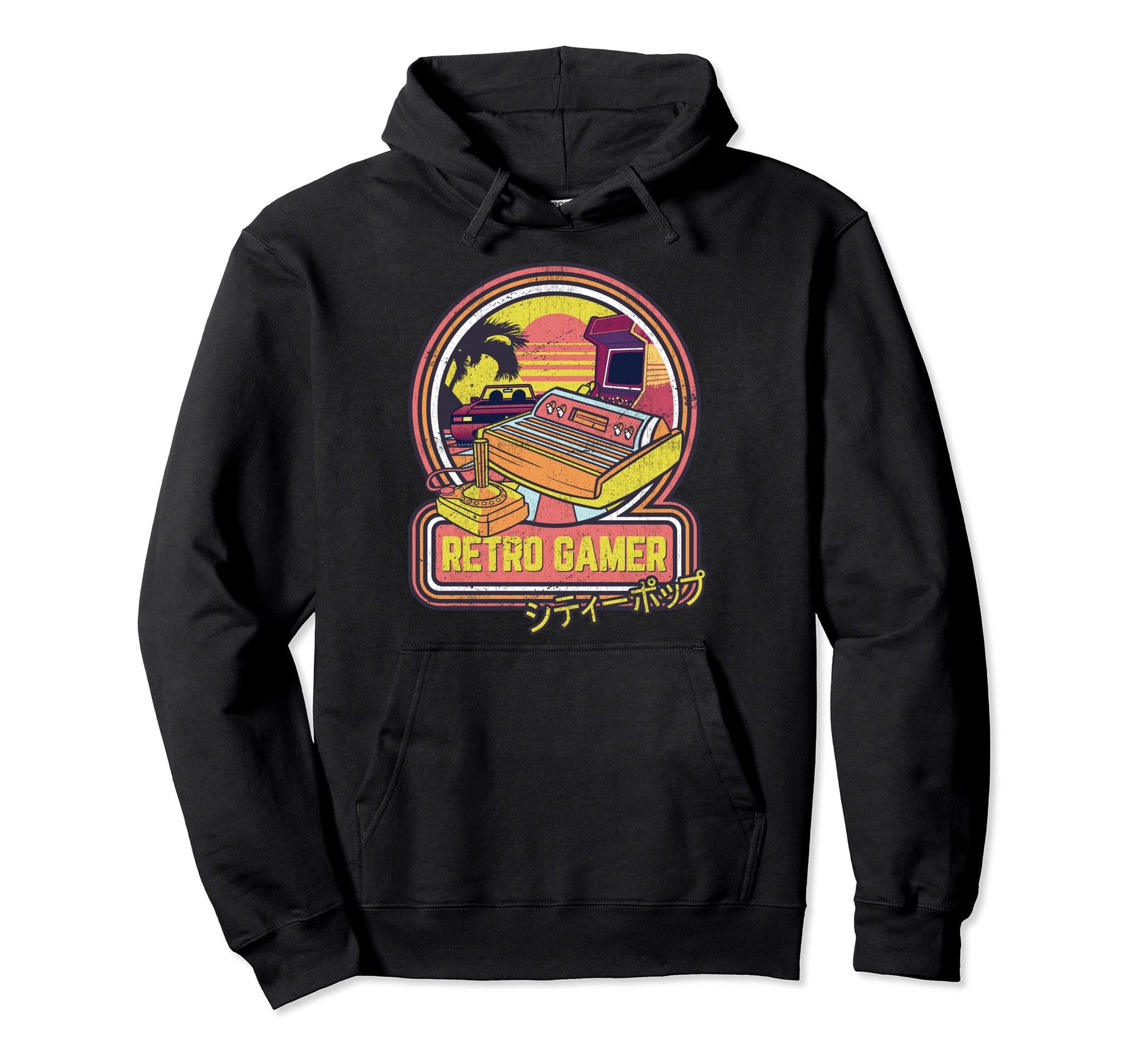 Gamer 80S 90S Japanese Arcade Video Games Hoodie - Minimalist Print Unisex - T-Shirt, Sweatshirt, Hoodie