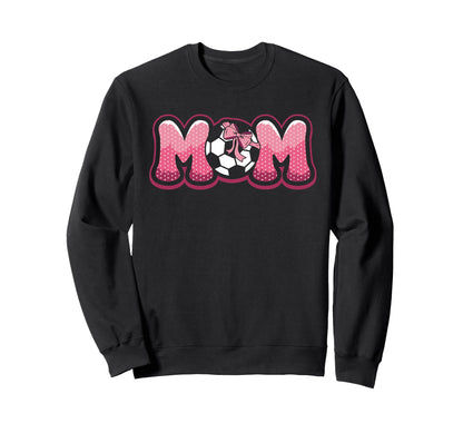 Soccer Mom Coquette Bow Game Day Sweatshirt - Unique Graphic for Adults - T-Shirt, Sweatshirt, Hoodie