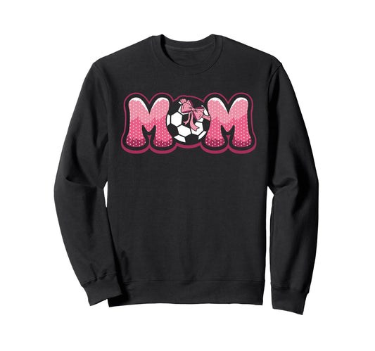 Soccer Mom Coquette Bow Game Day Sweatshirt - Unique Graphic for Adults - T-Shirt, Sweatshirt, Hoodie
