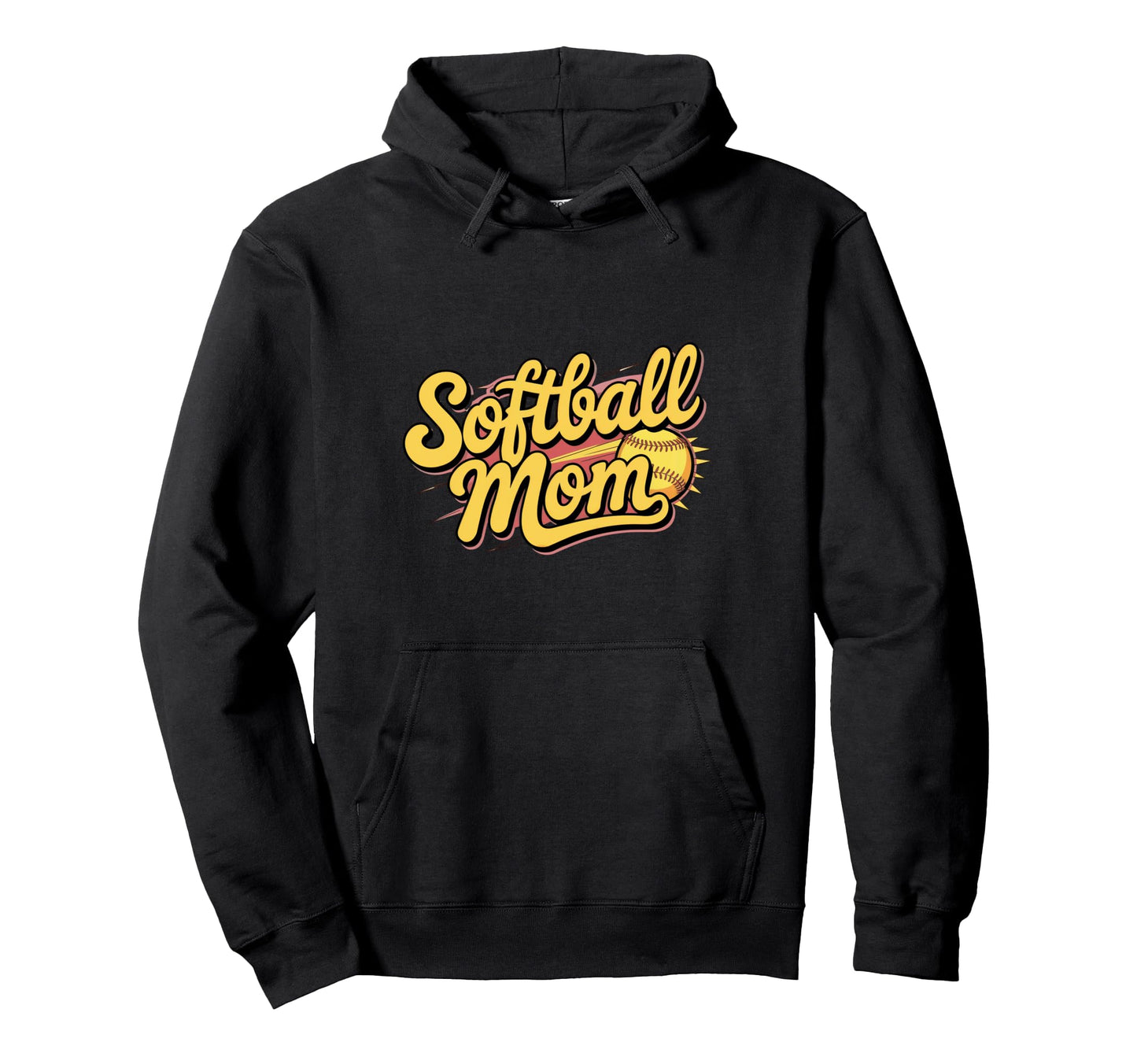 Softball Mom Bold Game Day Hoodie - Streetwear Style Unisex - T-Shirt, Sweatshirt, Hoodie