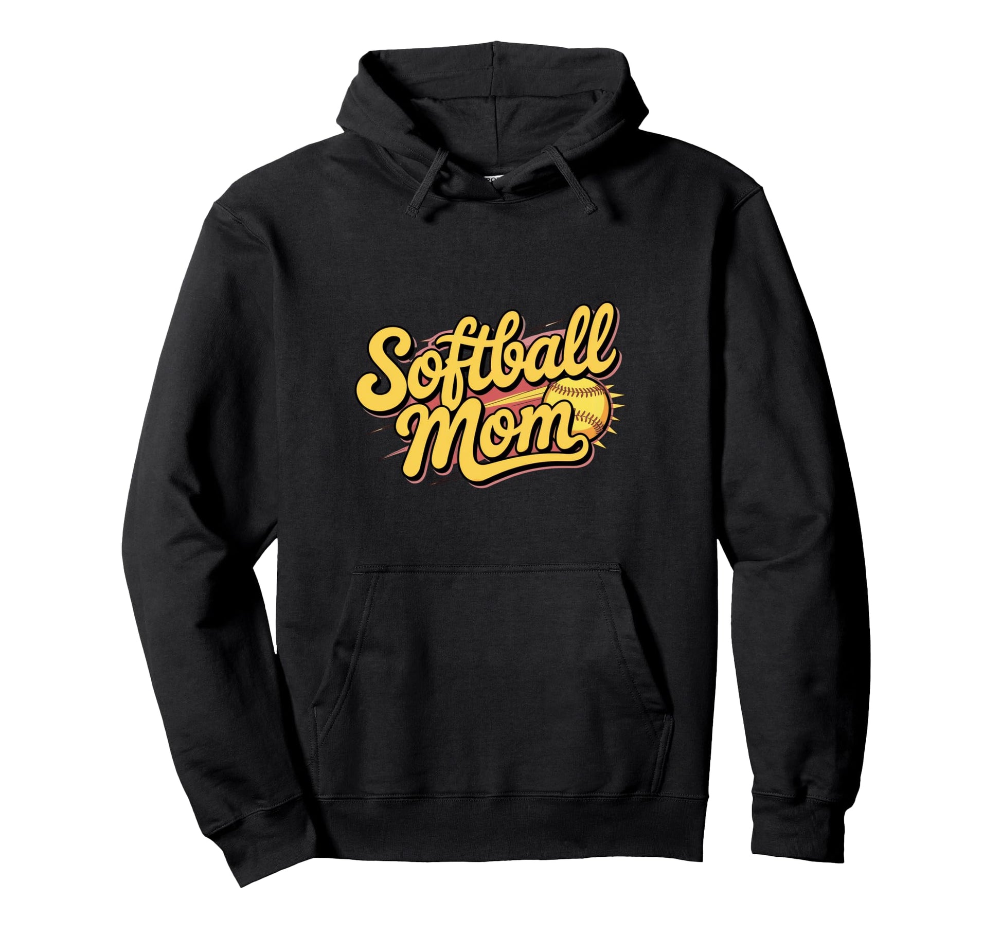 Softball Mom Bold Game Day Hoodie - Streetwear Style Unisex - T-Shirt, Sweatshirt, Hoodie