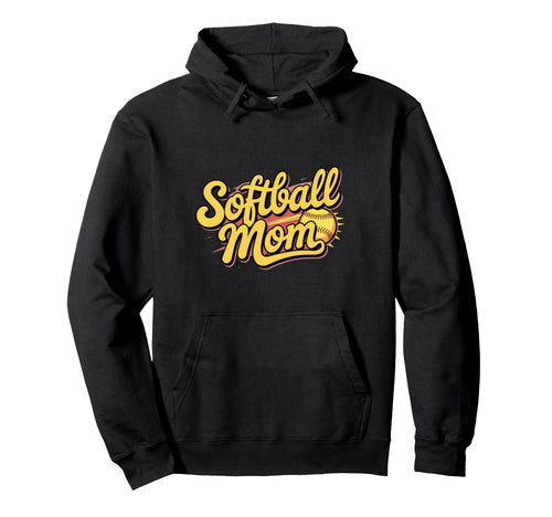 Softball Mom Bold Game Day Hoodie - Streetwear Style Unisex - T-Shirt, Sweatshirt, Hoodie