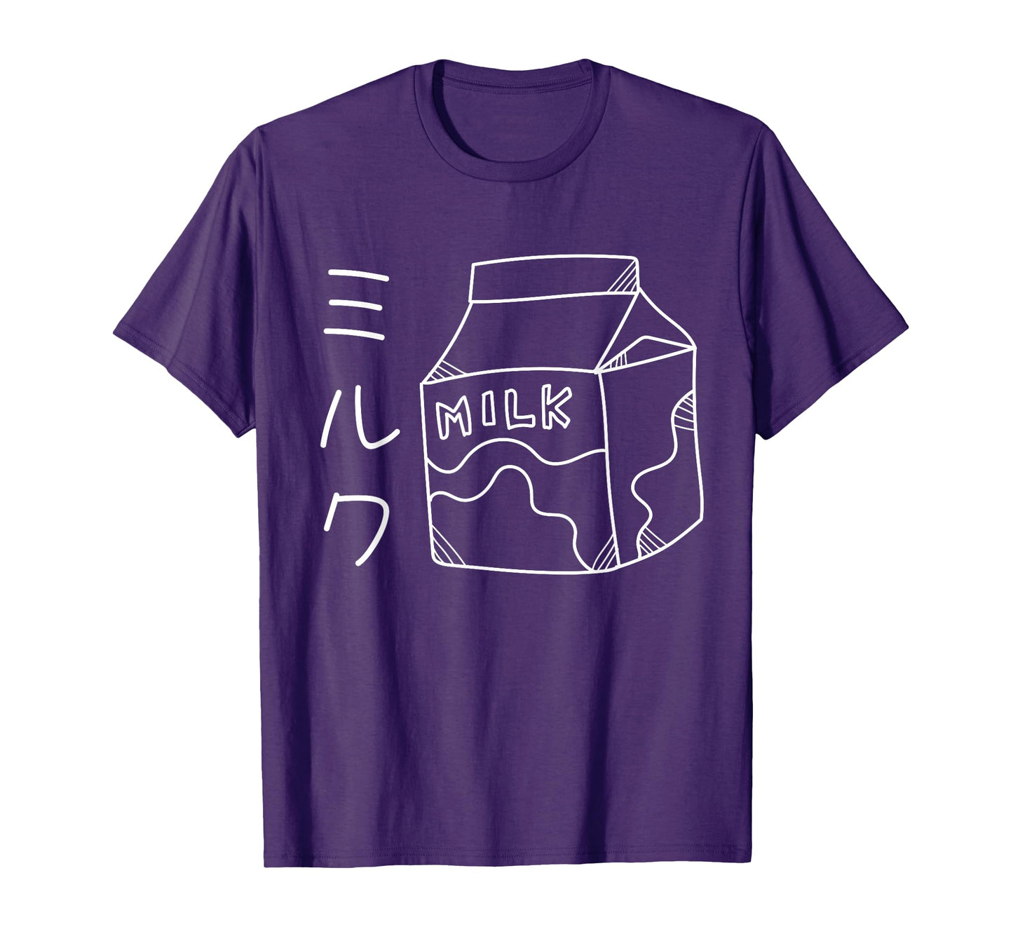 Milk Japanese Kawaii Line Art T-Shirt - Streetwear Style Men Women - T-Shirt, Sweatshirt, Hoodie