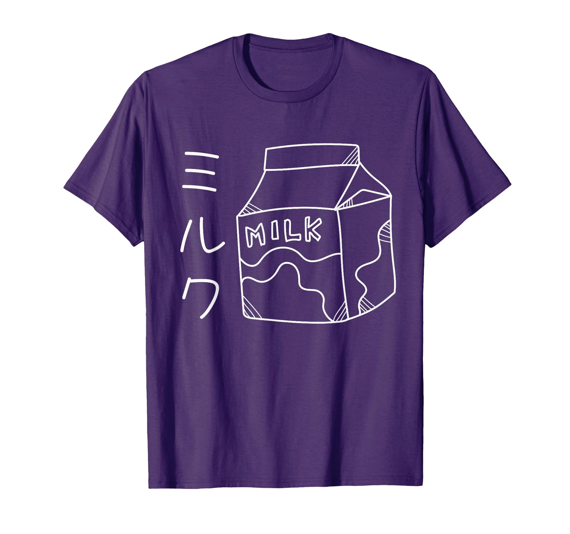 Milk Japanese Kawaii Line Art T-Shirt - Streetwear Style Men Women - T-Shirt, Sweatshirt, Hoodie