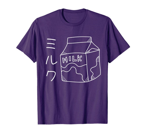 Milk Japanese Kawaii Line Art T-Shirt - Streetwear Style Men Women - T-Shirt, Sweatshirt, Hoodie