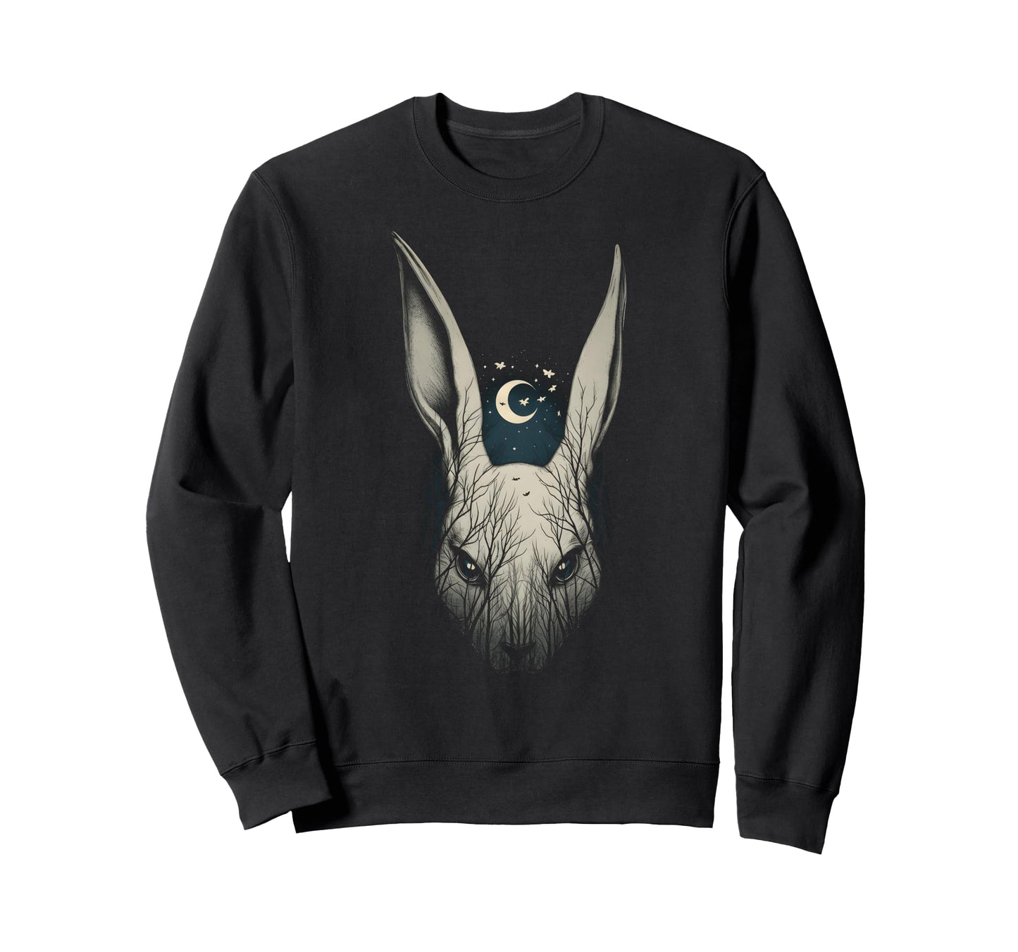 Creepy Bunny Rabbits Alt Goth Sweatshirt - Novelty Apparel for Adults - T-Shirt, Sweatshirt, Hoodie