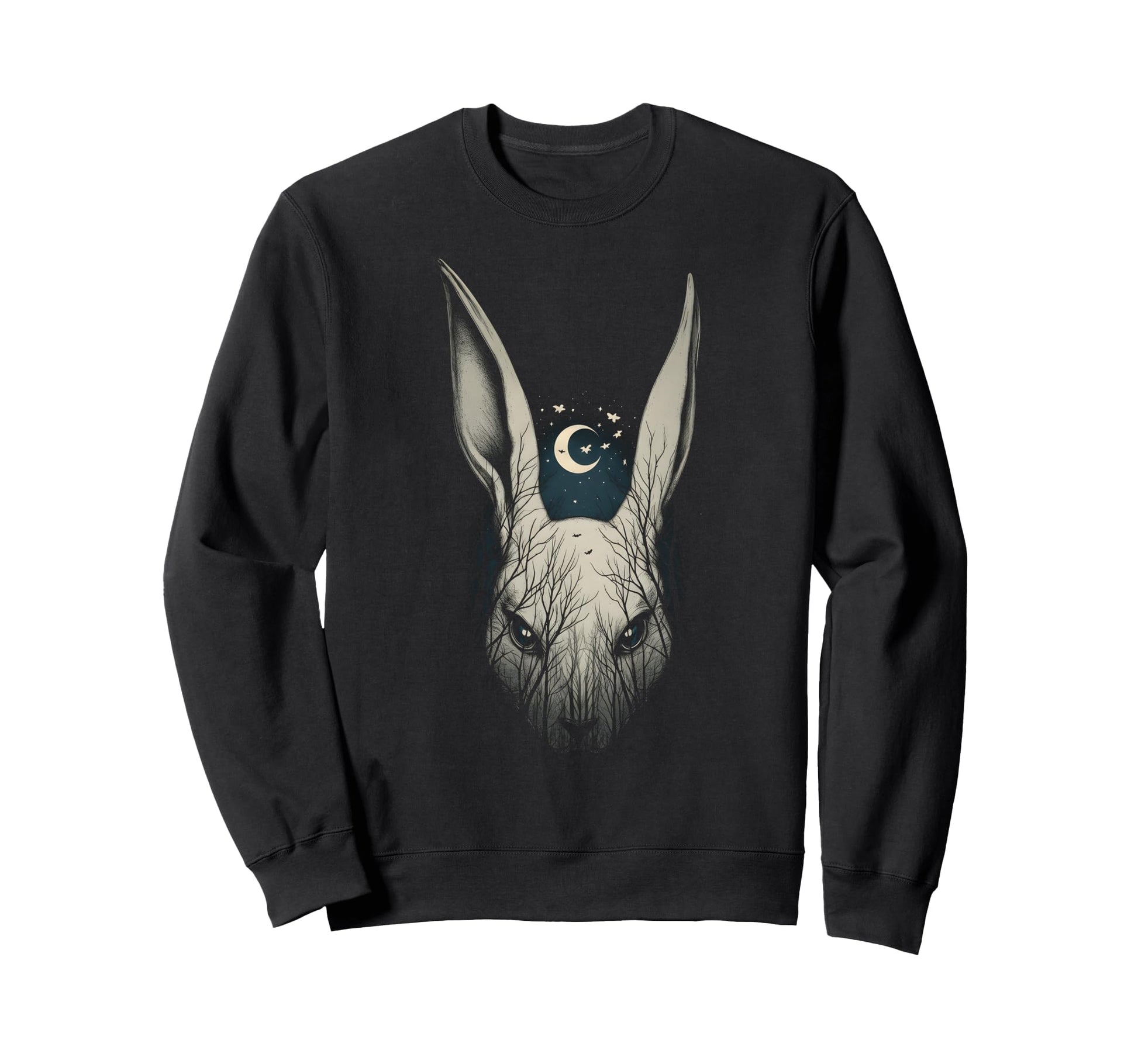 Creepy Bunny Rabbits Alt Goth Sweatshirt - Novelty Apparel for Adults - T-Shirt, Sweatshirt, Hoodie
