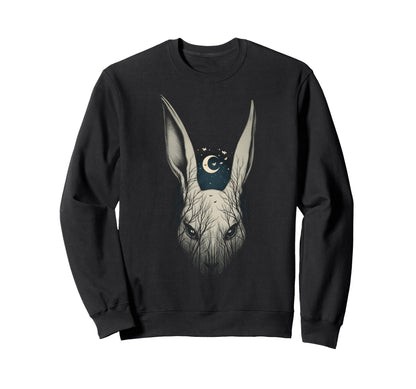 Creepy Bunny Rabbits Alt Goth Sweatshirt - Novelty Apparel for Adults - T-Shirt, Sweatshirt, Hoodie