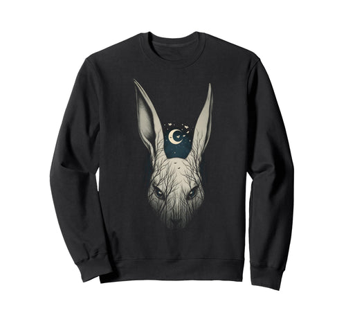 Creepy Bunny Rabbits Alt Goth Sweatshirt - Novelty Apparel for Adults - T-Shirt, Sweatshirt, Hoodie