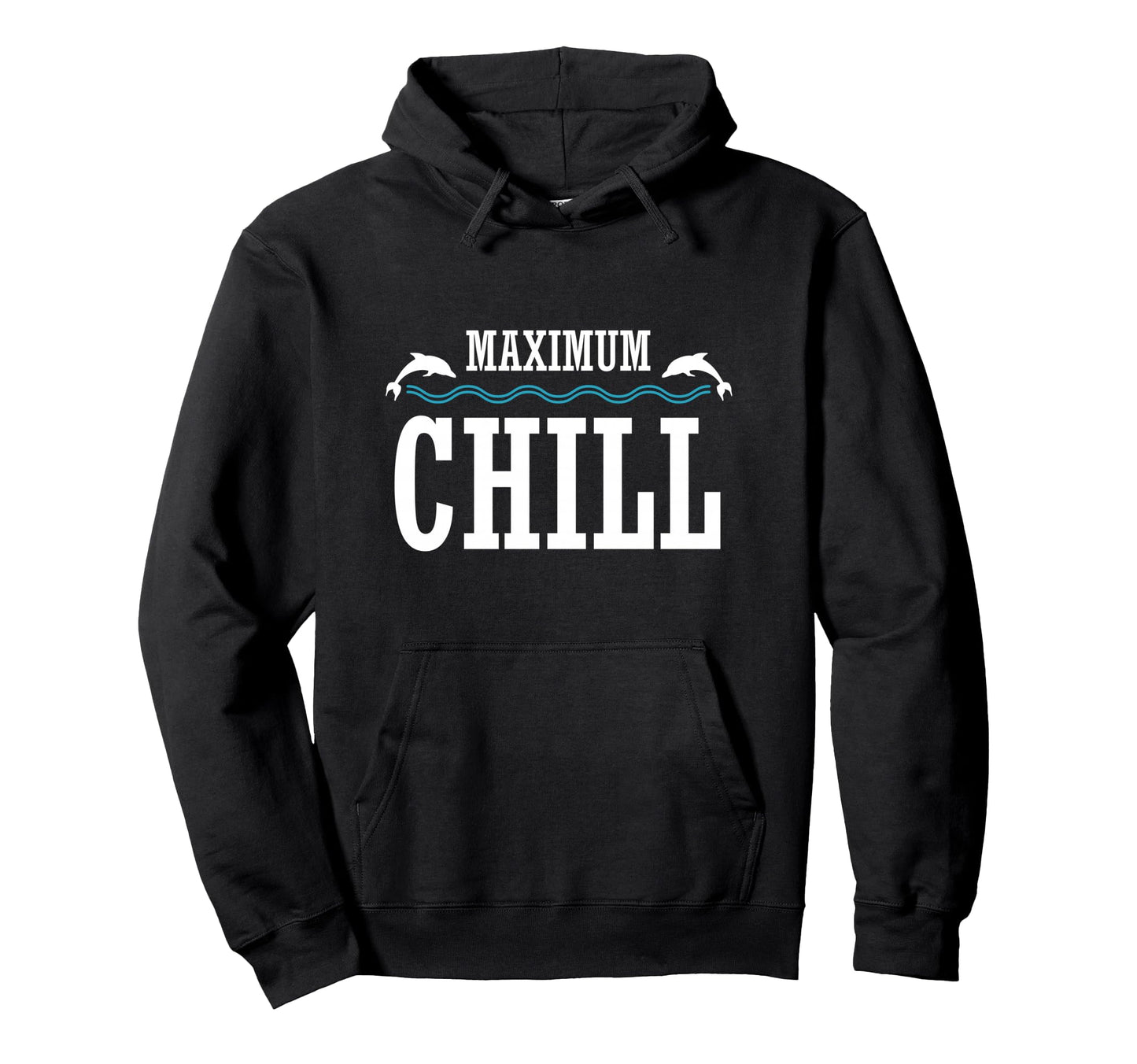 Maximum Chill Summer Dolphin Vaporwave Hoodie - Unique Graphic Men Women - T-Shirt, Sweatshirt, Hoodie