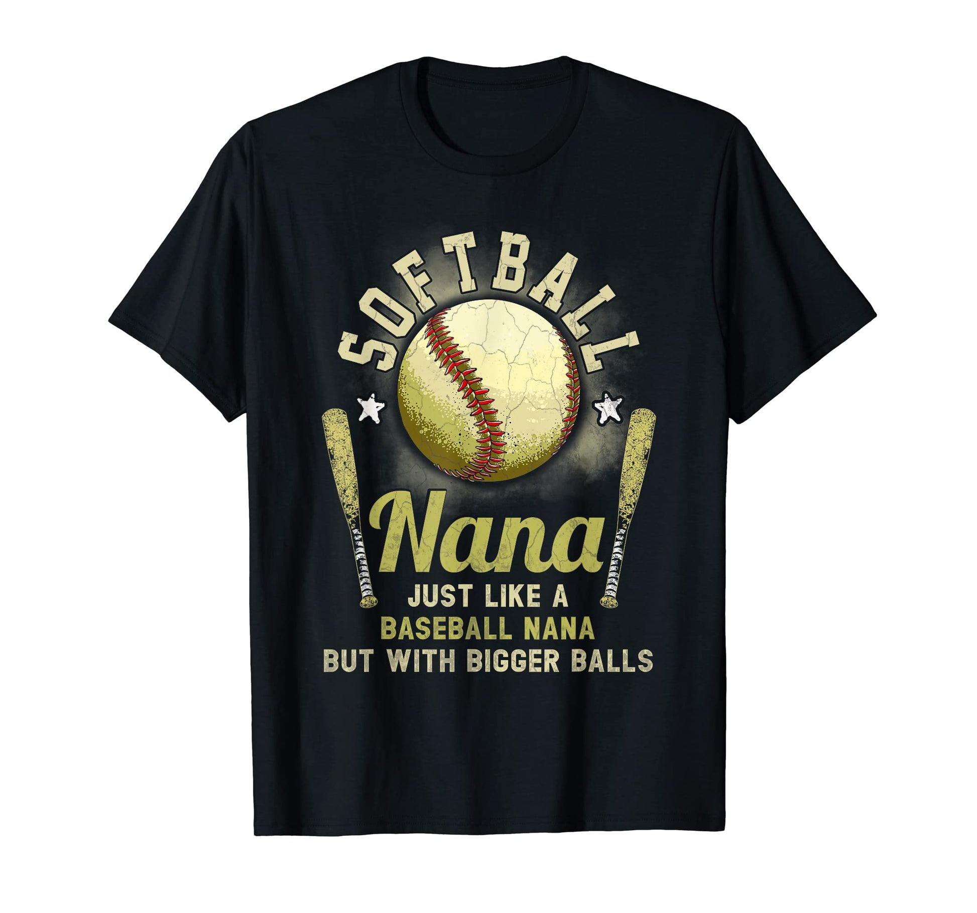 Softball Nana Like Baseball Nana T-Shirt - Fun Novelty Design for Adults - T-Shirt, Sweatshirt, Hoodie