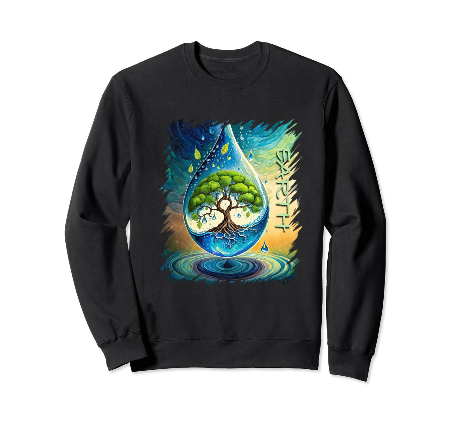 World Tree Earth Yoga Buddhism World Sweatshirt - Unique Graphic Men Women - T-Shirt, Sweatshirt, Hoodie