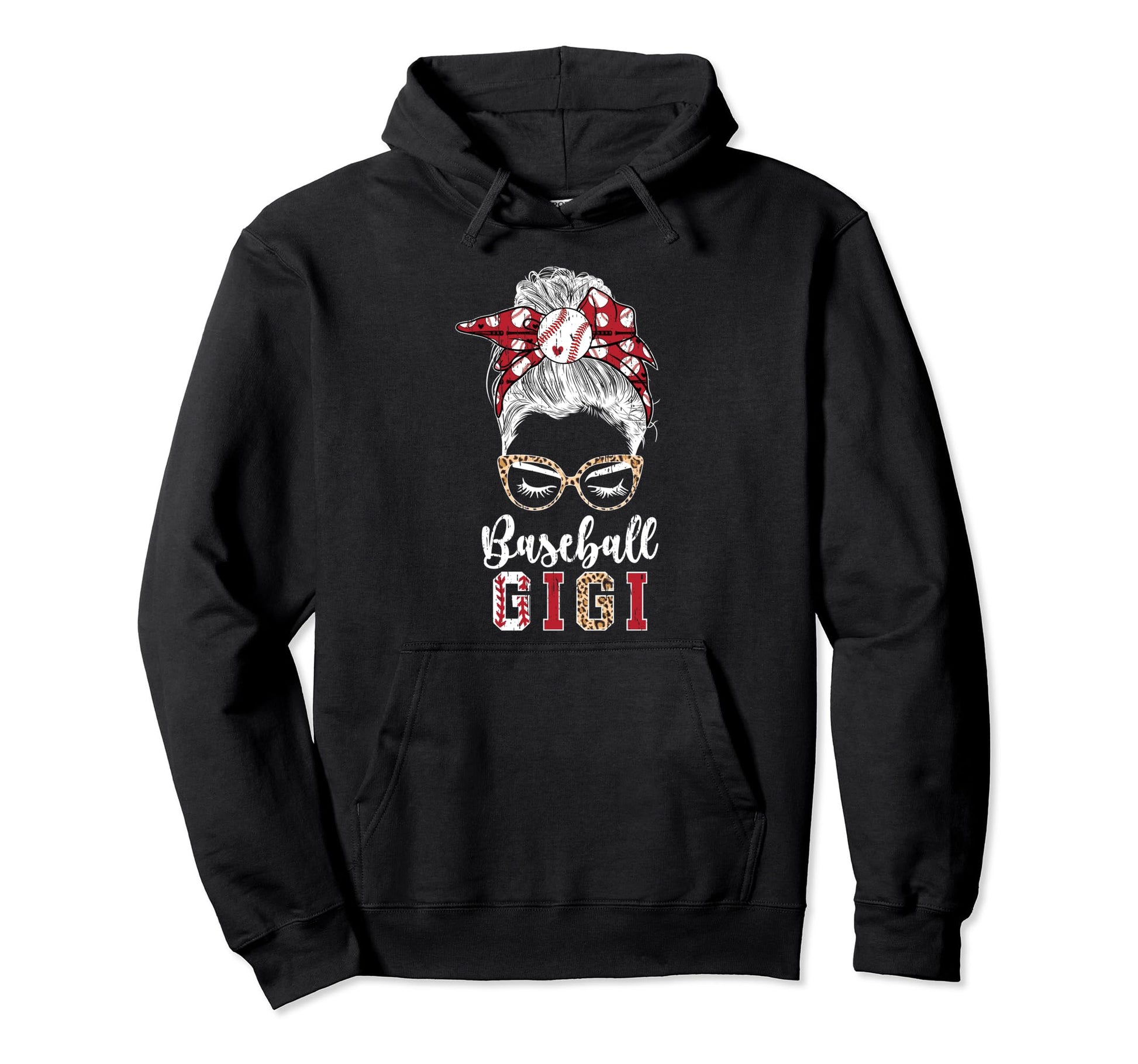 Baseball Gigi Messy Bun Gigi Baseball Hoodie - Minimalist Print Men Women - T-Shirt, Sweatshirt, Hoodie