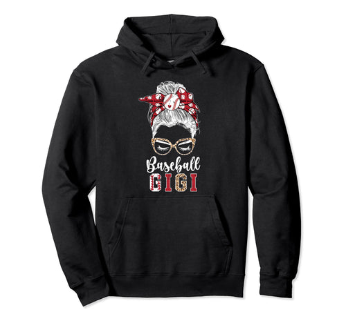 Baseball Gigi Messy Bun Gigi Baseball Hoodie - Minimalist Print Men Women - T-Shirt, Sweatshirt, Hoodie