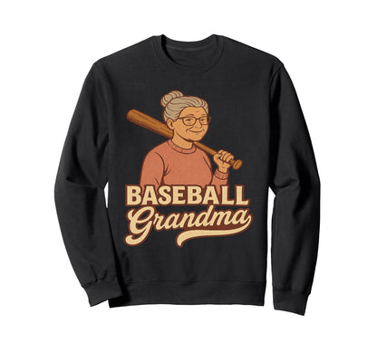 Baseball Grandma Baseball Grandmothers Sweatshirt - Unique Graphic Unisex - T-Shirt, Sweatshirt, Hoodie