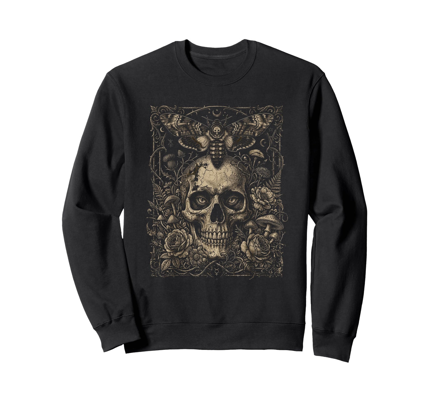 Skull Cat Skeleton Kitty Kitten Sweatshirt - Novelty Apparel for Adults - T-Shirt, Sweatshirt, Hoodie
