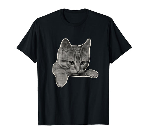 Curious Cat Funny Meme Y2K Grunge T-Shirt - Trendy Graphic for Adults - T-Shirt, Sweatshirt, Hoodie