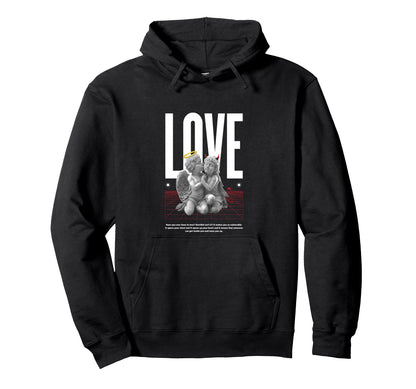 Love Angels Sculpture Aesthetic Edgy Hoodie - Custom Art Print Men Women - T-Shirt, Sweatshirt, Hoodie