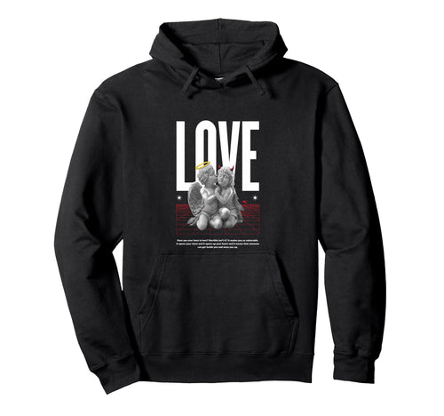 Love Angels Sculpture Aesthetic Edgy Hoodie - Custom Art Print Men Women - T-Shirt, Sweatshirt, Hoodie