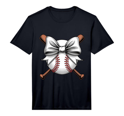 Baseball Coquette Bow Baseball Player T-Shirt - Aesthetic Graphic Unisex - T-Shirt, Sweatshirt, Hoodie