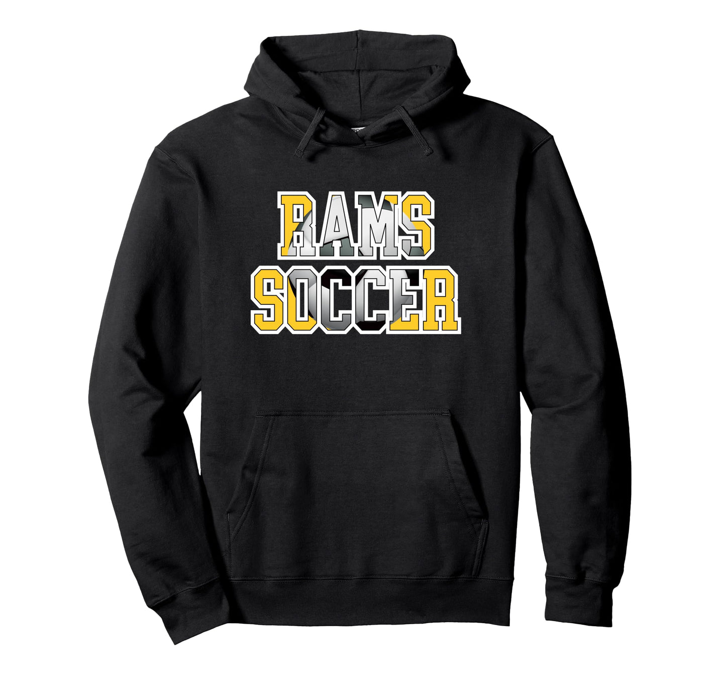 Rams Soccer Mom Game Day Mascot Hoodie - Streetwear Style for Adults - T-Shirt, Sweatshirt, Hoodie