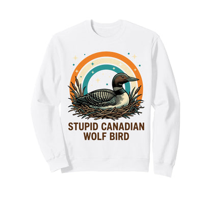 Funny Loon Bird Canadian Wildlife Sweatshirt - Novelty Apparel for Adults - T-Shirt, Sweatshirt, Hoodie