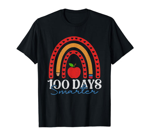 100Th Day School 100 Days Smarter T-Shirt - Trendy Graphic Men Women - T-Shirt, Sweatshirt, Hoodie