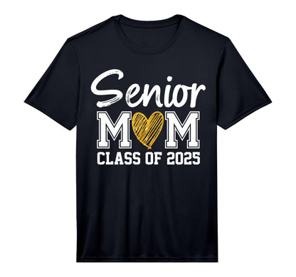 Mens Senior Mom Class 2025 Graduation T-Shirt - Unique Graphic for Adults - T-Shirt, Sweatshirt, Hoodie