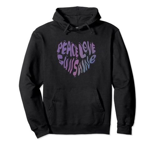 Peace Love Sunshine Summer Hoodie - Novelty Apparel Unisex - T-Shirt, Sweatshirt, Hoodie