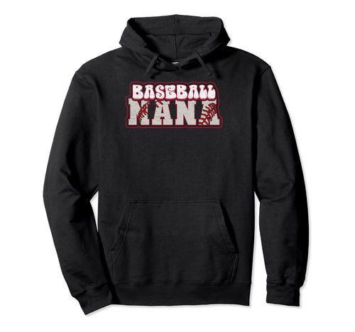 Baseball Grandma Baseball Nana Hoodie - Custom Art Print Men Women - T-Shirt, Sweatshirt, Hoodie