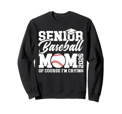 Proud Baseball Senior Mom Sweatshirt - Casual Everyday Wear for Adults - T-Shirt, Sweatshirt, Hoodie