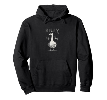 Goose Grunge Meme Funny Viral Goose Pun Hoodie - Novelty Apparel Unisex - T-Shirt, Sweatshirt, Hoodie