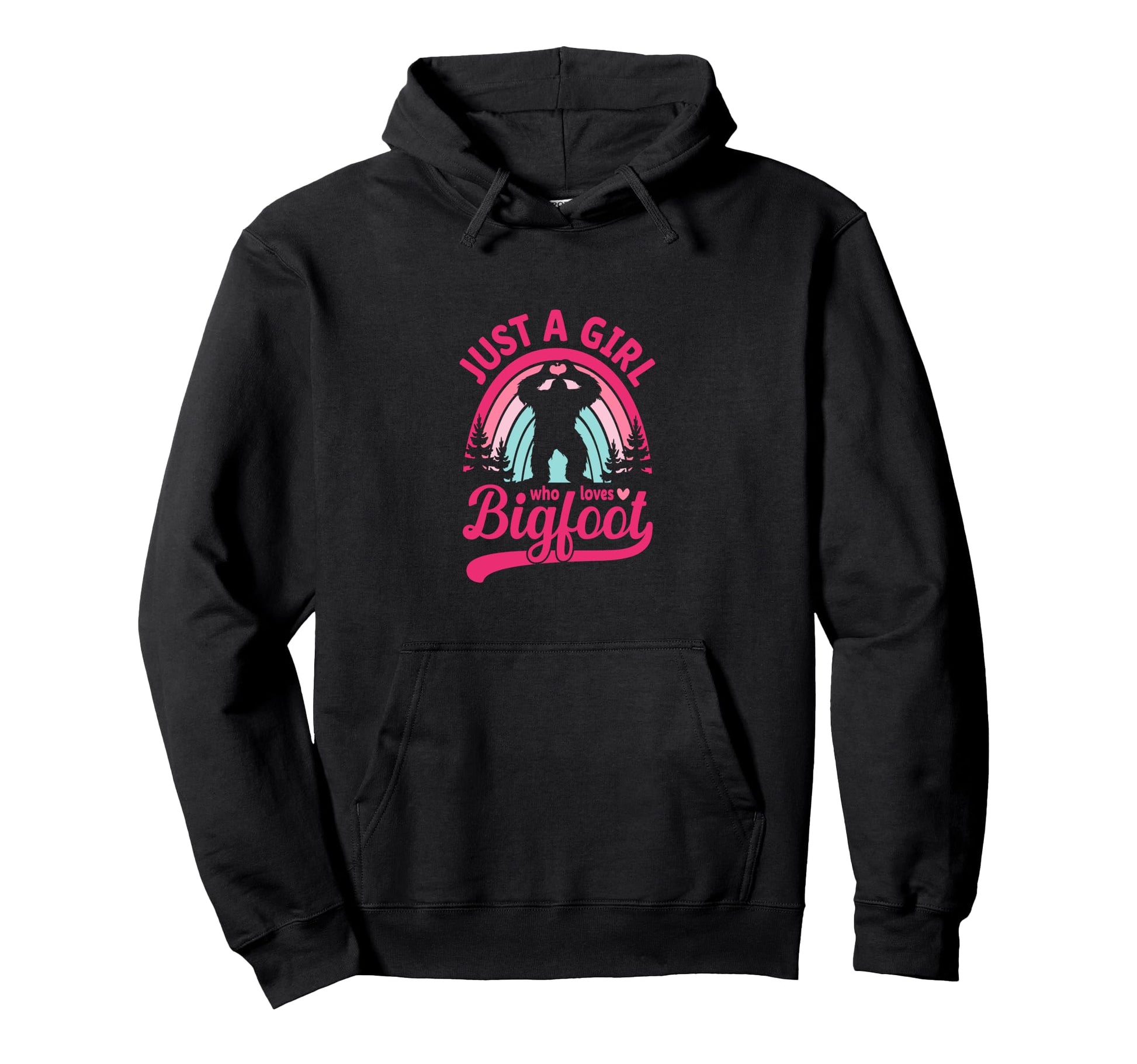 Just Who Loves Bigfoot 80S Bigfoot Hoodie - Streetwear Style for Adults - T-Shirt, Sweatshirt, Hoodie