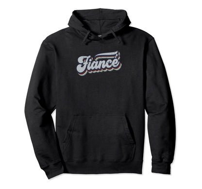 Fianc Distressed Rainbow Gift Hoodie - Casual Everyday Wear Men Women - T-Shirt, Sweatshirt, Hoodie