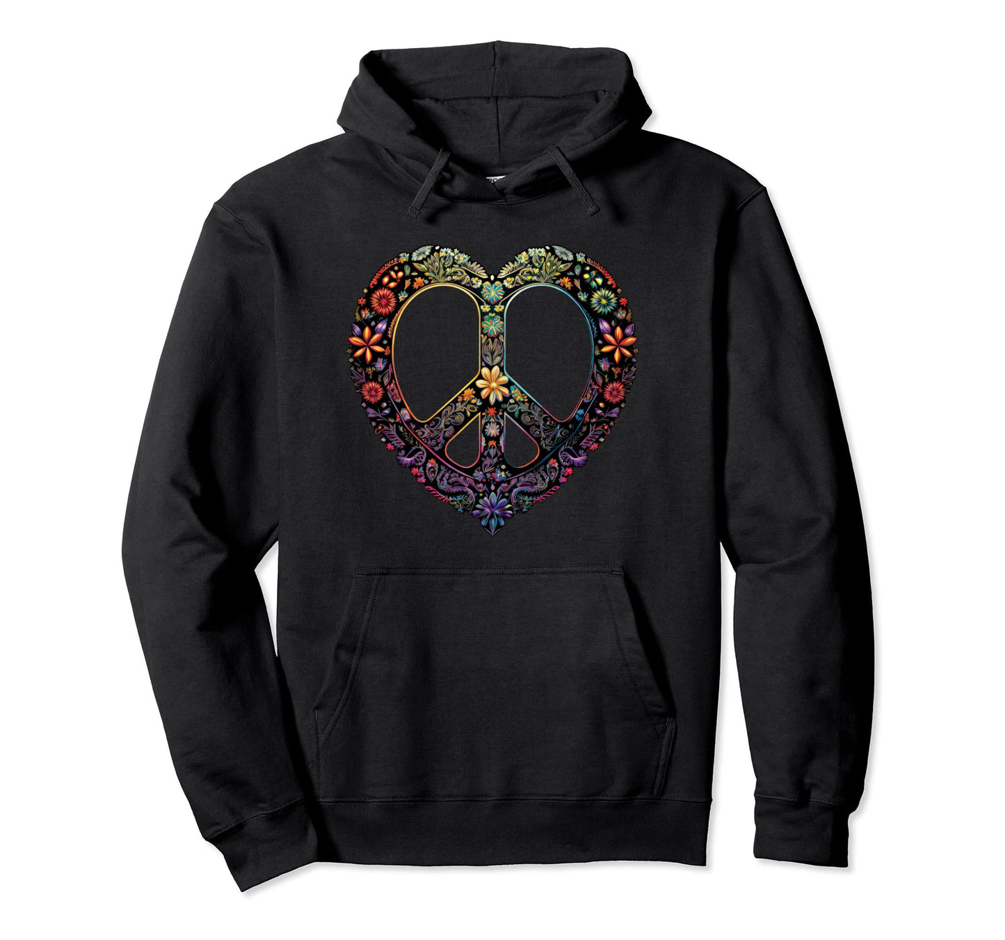 Peace And Love Hoodie - Casual Everyday Wear Men Women - T-Shirt, Sweatshirt, Hoodie