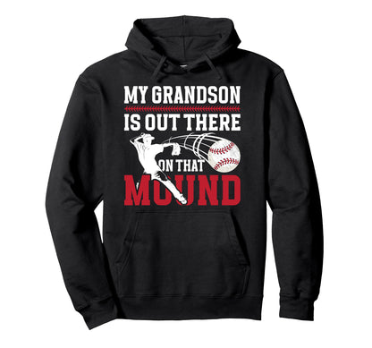 Proud Baseball Pitcher Grandpa Baseball Hoodie - Novelty Apparel Men Women - T-Shirt, Sweatshirt, Hoodie