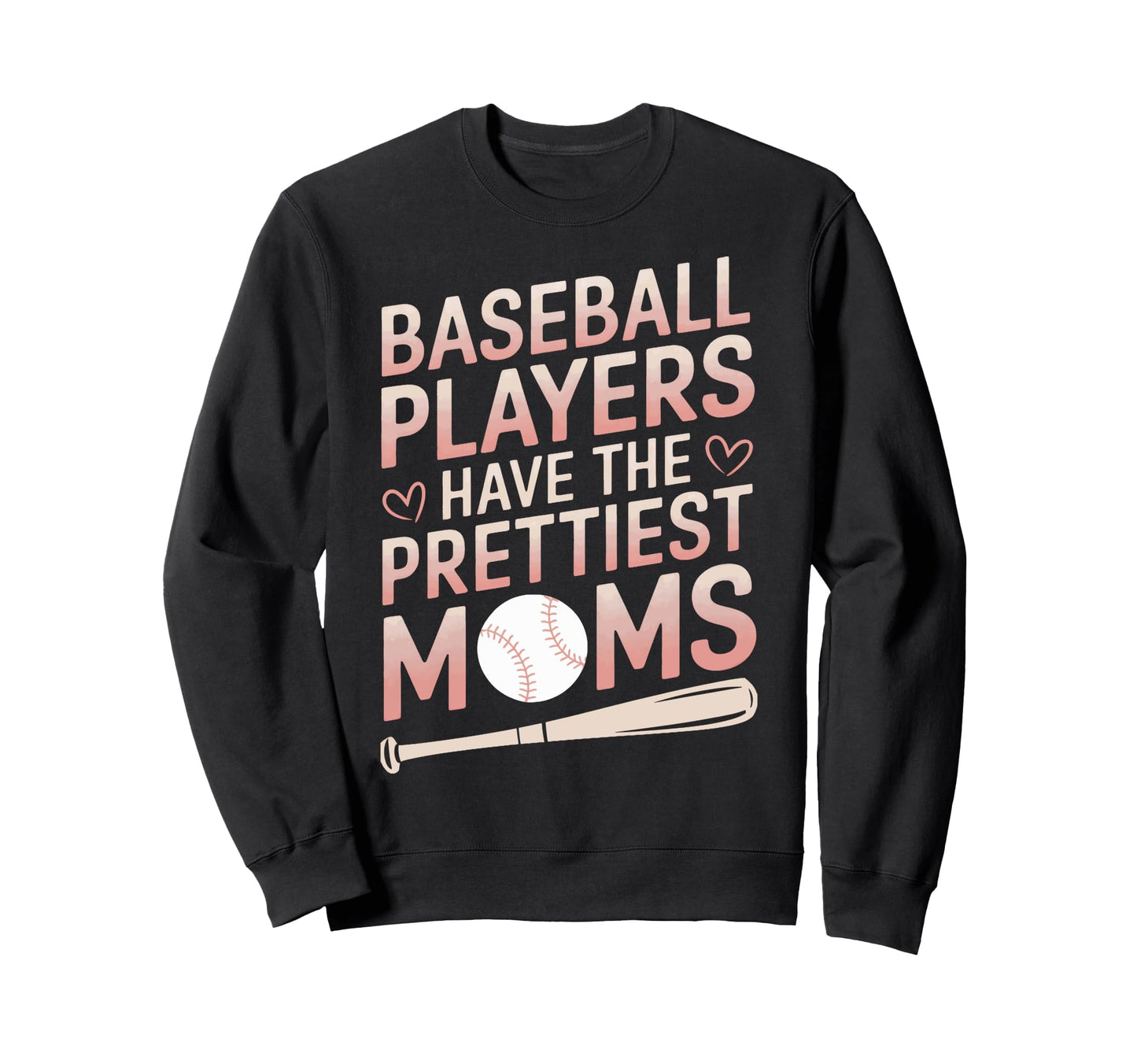 Baseball Game Day Mom Baseball Sweatshirt - Graphic Print Men Women - T-Shirt, Sweatshirt, Hoodie