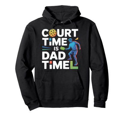 Pickleball Dad Papa Paddle Sport Coach Hoodie - Trendy Graphic for Adults - T-Shirt, Sweatshirt, Hoodie