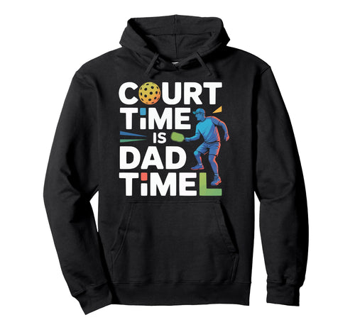 Pickleball Dad Papa Paddle Sport Coach Hoodie - Trendy Graphic for Adults - T-Shirt, Sweatshirt, Hoodie