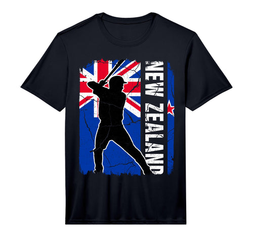 Kiwi Baseball Player New Zealand Flag T-Shirt - Aesthetic Graphic Unisex - T-Shirt, Sweatshirt, Hoodie