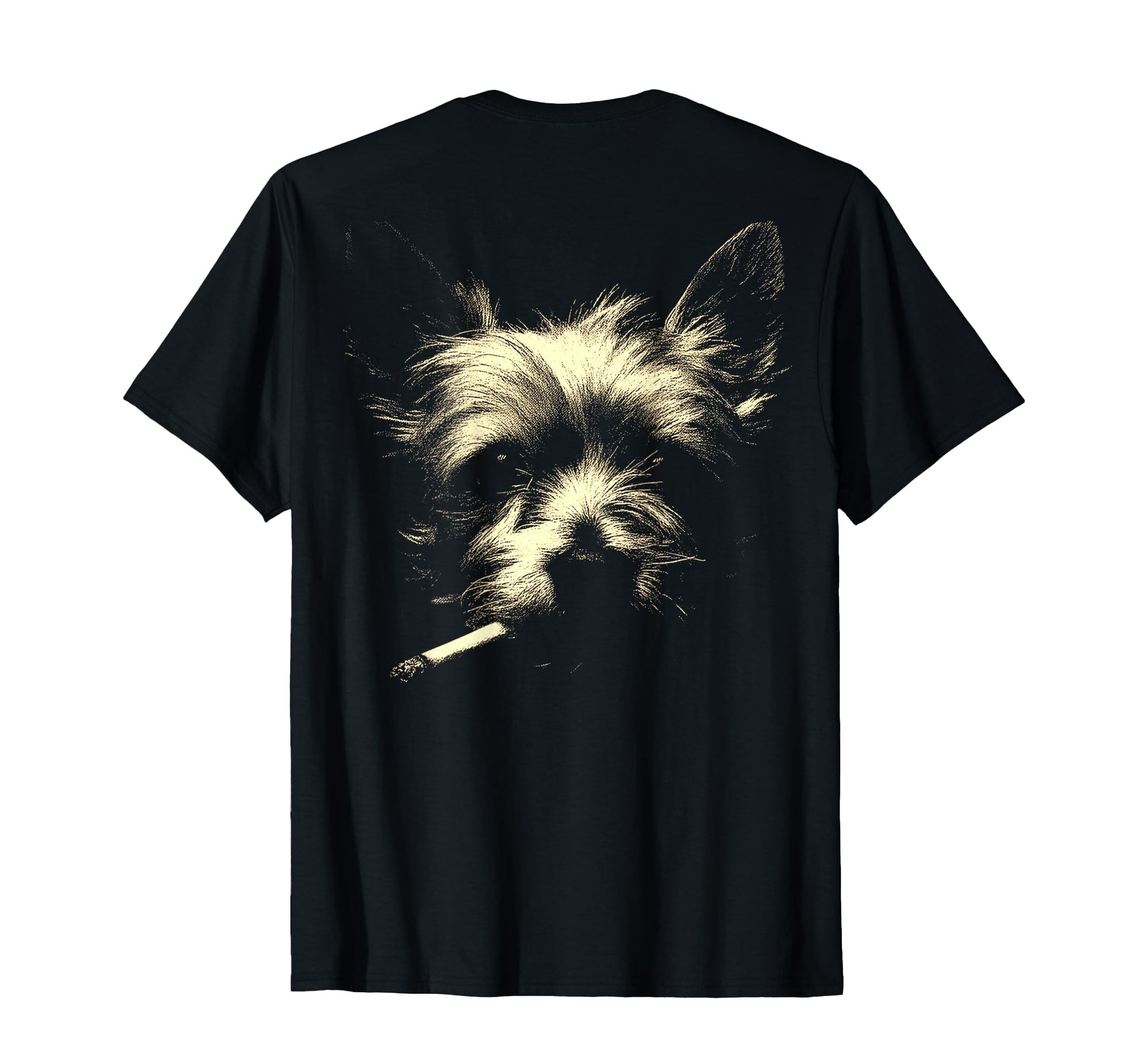 Yorkshire Terrier Smoking Cigarette T-Shirt - Trendy Graphic for Adults - T-Shirt, Sweatshirt, Hoodie