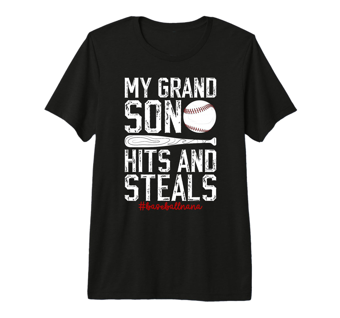 My Grandson Baseball Nana Baseball T-Shirt - Aesthetic Graphic for Adults - T-Shirt, Sweatshirt, Hoodie