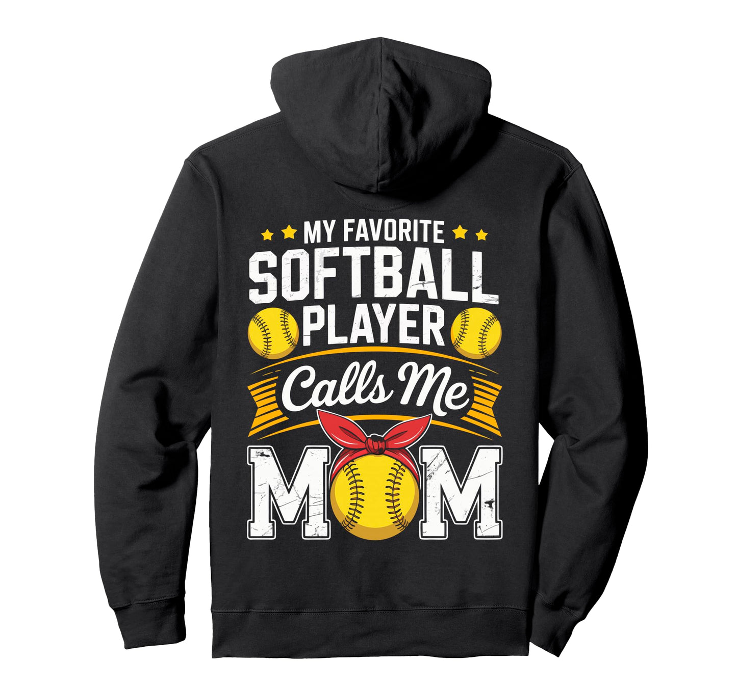 My Favorite Softball Player Calls Me Hoodie - Minimalist Print Men Women - T-Shirt, Sweatshirt, Hoodie