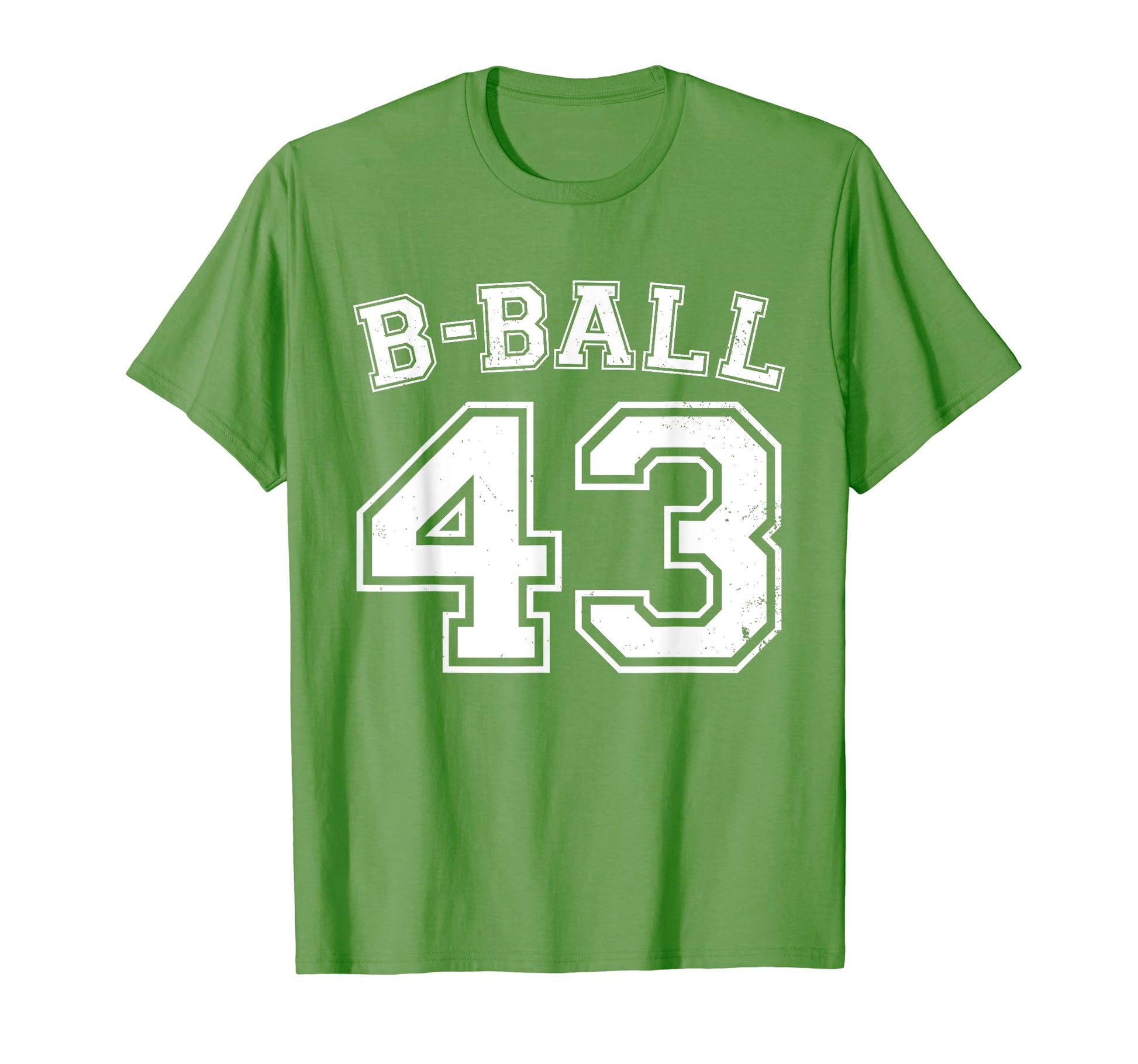 B Ball Basketball Player Number 43 T-Shirt - Fun Novelty Design for Adults - T-Shirt, Sweatshirt, Hoodie