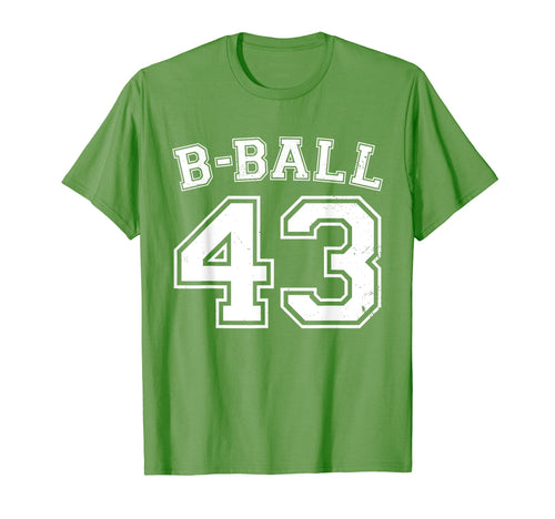 B Ball Basketball Player Number 43 T-Shirt - Fun Novelty Design for Adults - T-Shirt, Sweatshirt, Hoodie