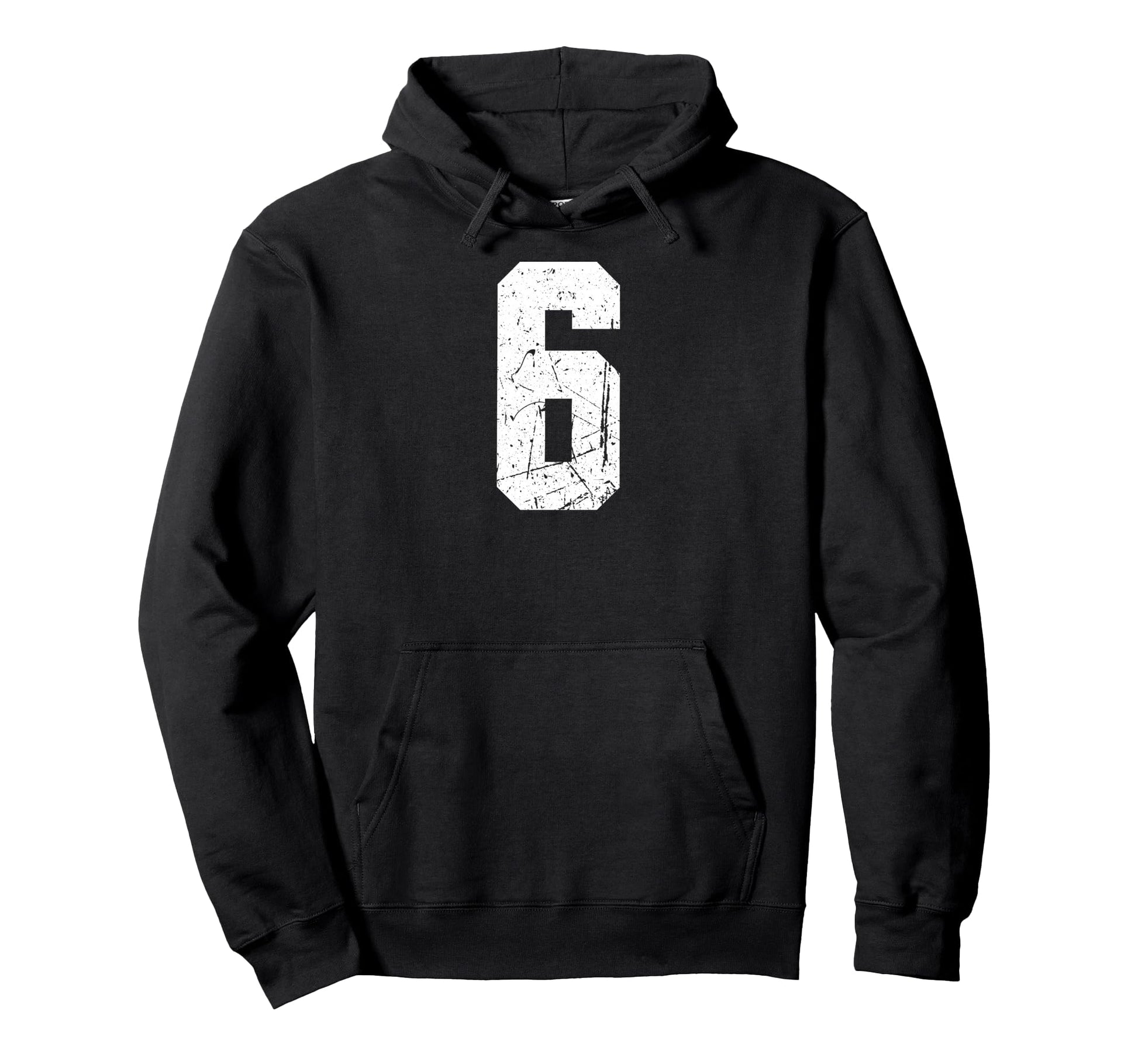 Sport Team Number 6 Hoodie - Casual Everyday Wear Unisex - T-Shirt, Sweatshirt, Hoodie