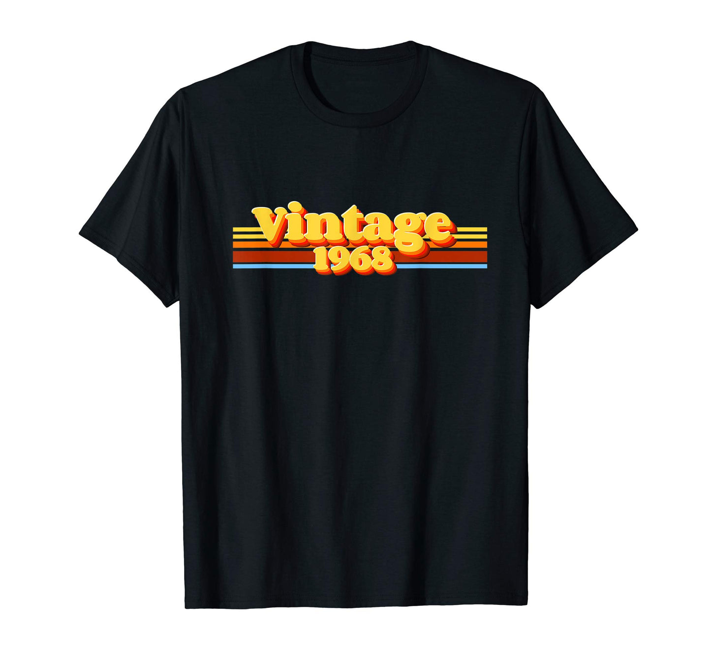 1968 51St Birthday Stripe T-Shirt - Novelty Apparel Men Women - T-Shirt, Sweatshirt, Hoodie