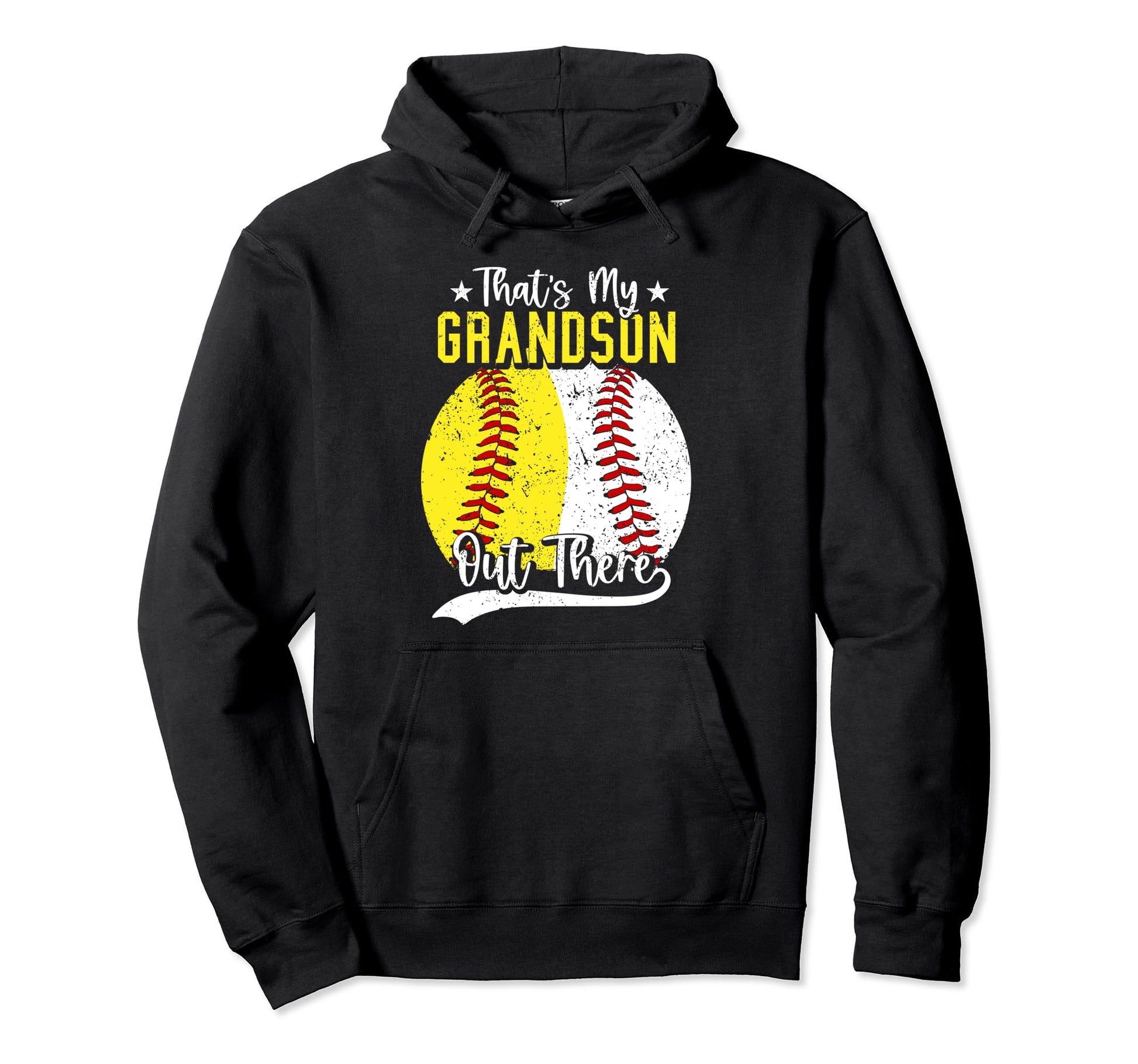 Thats My Grandson Out There Baseball Hoodie - Graphic Print for Adults - T-Shirt, Sweatshirt, Hoodie